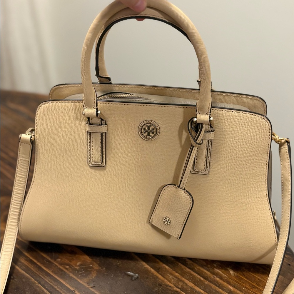 Tory Burch Beige Satchel Bag